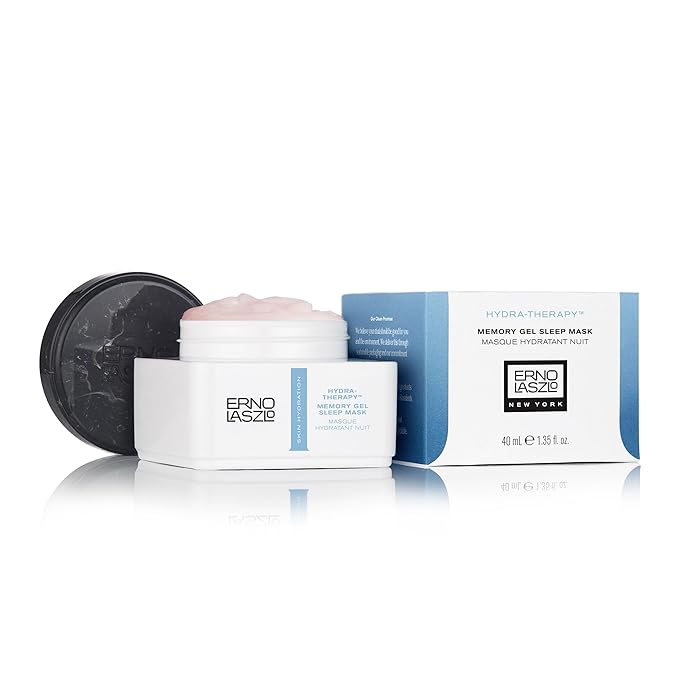 Erno Laszlo Hydra-Therapy Memory Gel Sleep Mask, Overnight Hydration, Leave-on Face Mask with Antioxidants and Vitamin E for Smooth and Elastic Skin During Sleep, 1.35 Fl Oz