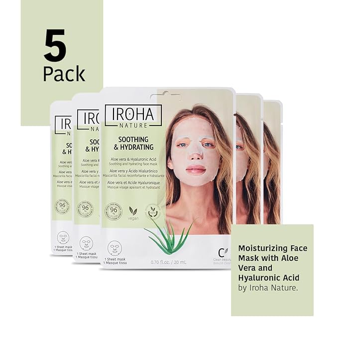 Aloe Vera Skin Care Mask - Pack of 5 Pieces
