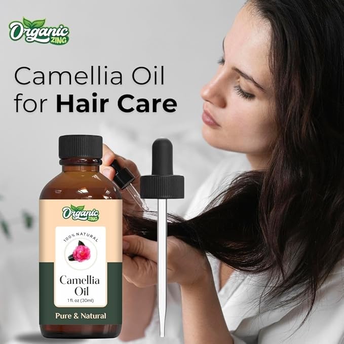 Camellia (Camellia Japonica) Oil | Pure & Natural Carrier Oil for Skincare, Hair Care & Massage - 30ml/1.01fl oz