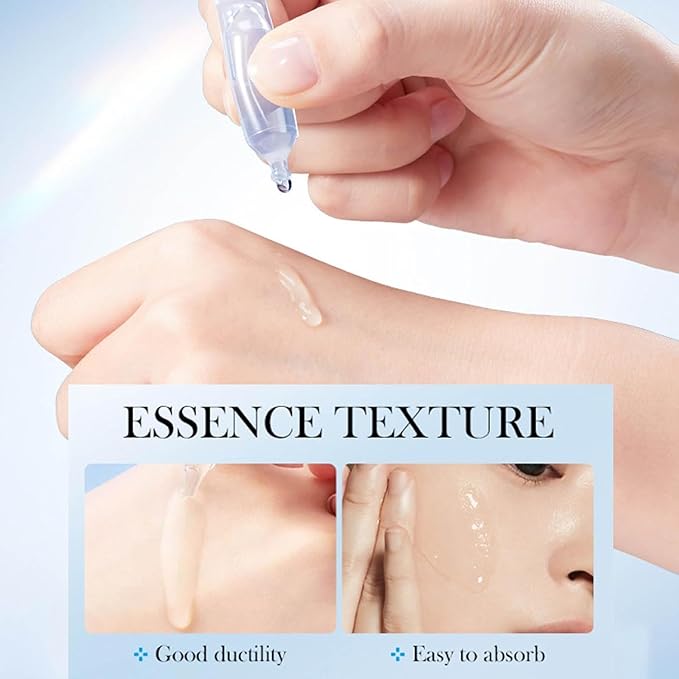 Hyaluronic Acid Serum for Face, 3% Ultra-Hydrating Formula, 30 pcs Glass Vials, Deep Moisturizing and Anti-Aging