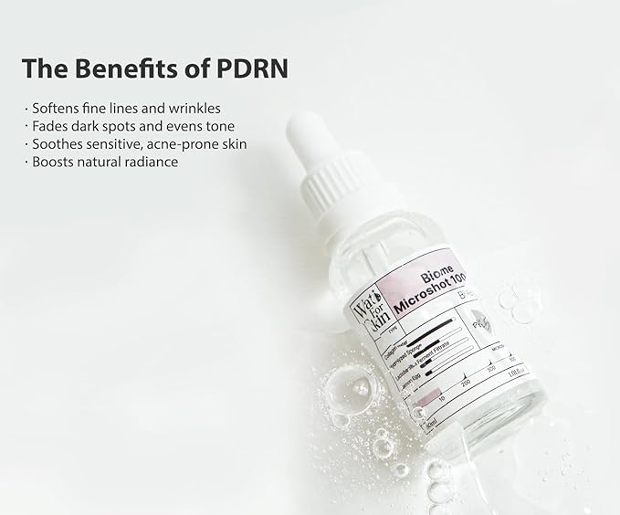 PDRN + BIOME Microshot 100 Serum, Intensive Glow Essence, Microneedling, PDRN, Biome, Spicule, Hydrating, Moisturizing, Firming, Fine Lines, Korean Skincare 1.01 fl. Oz.(30ml)