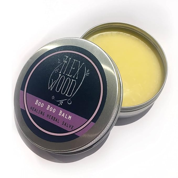 The Ilex Wood - Herbal Salve Gift Set for skin irritation, scrapes, bites, stings soothes skin, eczema, chapped hands. 3 x 100ml. Handmade, 100% Natural, Cruelty Free, Plastic Free.