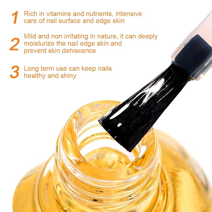 0.5FL.OZ Cuticle Oil, Nail Growth Oil Natural Lavender oil blended with jojoba oil, Vitamin E Nail Cuticle Oil for Repairs Cuticles Overnight Moisturizes and Strengthens Nails Cuticles