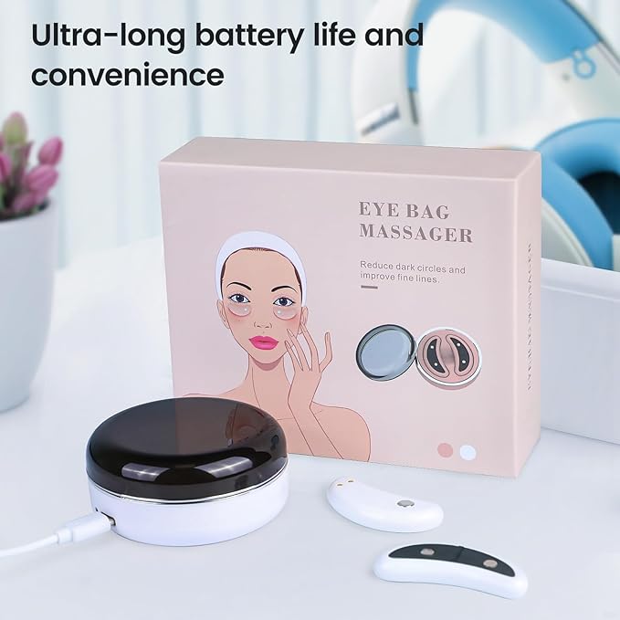 Under eye red light therapy for revitaeyes, eye pods reducing eye bags and dark circles portable under-eye patches