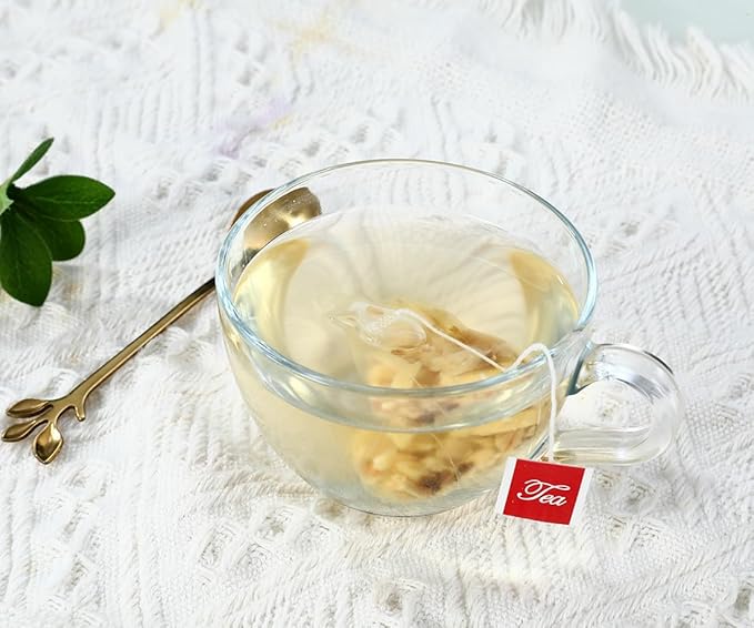 60 Premium Ginger Tea Bags, Made with 100% Natural Ginger Root, Warm & Spicy, Support Digestion & Boost Immunity, No Additives & Caffeine Free.