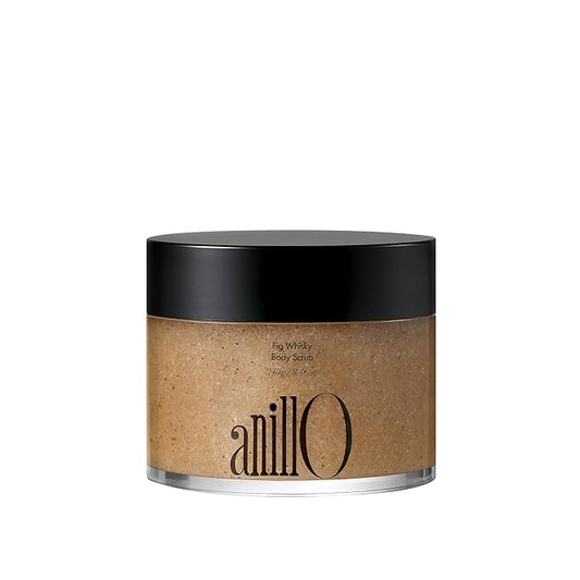 Fig Whisky Body Scrub – Vegan Exfoliator with Fig Extract, Seed Powder & Andean Salt for Smooth, Radiant Skin – Woody Scent, Paraben-Free, Sulfate-Free, Silicone-Free (8.46 oz)