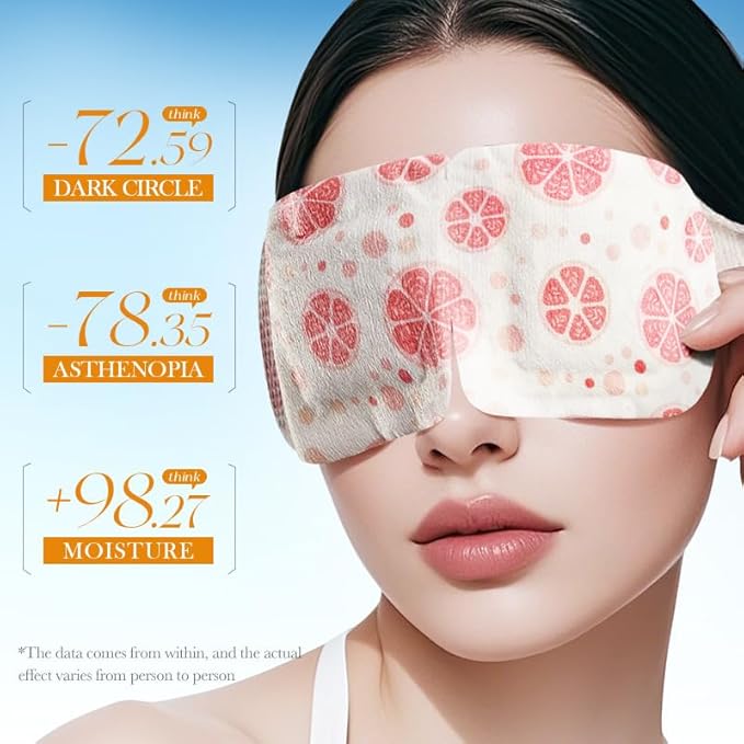 20 Packs steam eye masks for dry eyes，rest self heating eye mask，self warming steam mask，steam eye masks disposable for spa warm compress for eyes travel gifts stress relief