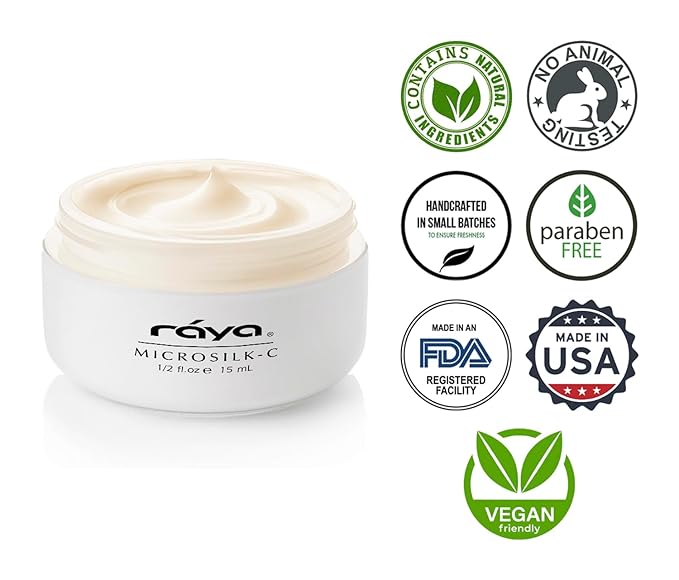 Raya Microsilk-C Cream (407) | Gentle Treatment for the Under-Eye Area | Brightens, Revives Fatigue, and Tones Under the Eyes | Helps Reduce Puffiness, Lines, and Wrinkles