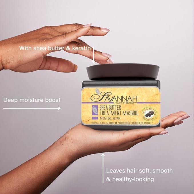 Hair Mask for Damaged Hair with Shea Butter & Keratin – Hydrate, Repair & Rejuvenate with Deep Moisture Treatment for Dry, Damaged, and Curly Hair