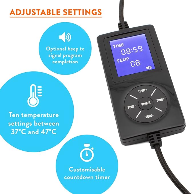 Electric Heated Eye Mask to Relieve Dry Eyes, Styes, Irritated Eyes, Gritty Eyes, Burning Eyes, Puffiness, Computer Strain, Blepharitis, MGD, Migraines & Stress. Patented As Seen on TV. 10 Heat Levels