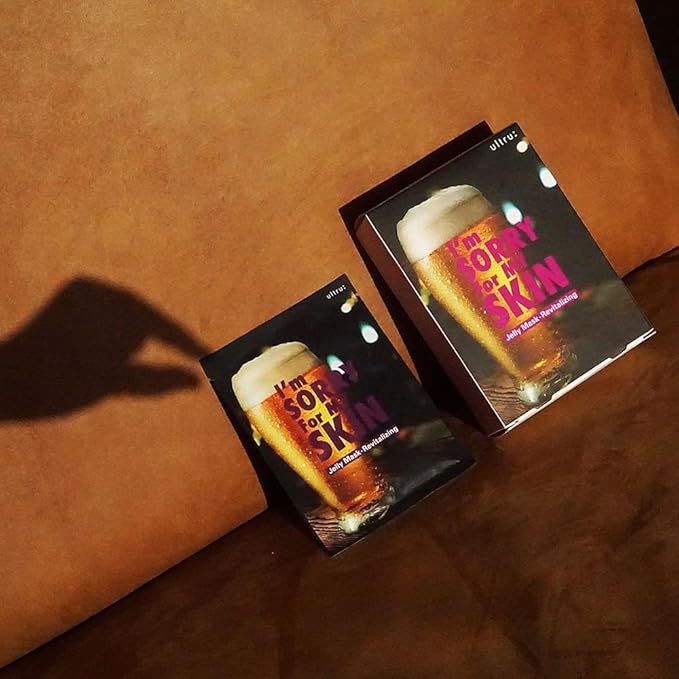 I'M SORRY FOR MY SKIN Jelly Mask Full Set for Skin Stress Relief, Korean Skin Care Travel Essentials Kit, K-Beauty Hydrating Face Mask Sheets, Gifts for Women (Pack of 5)