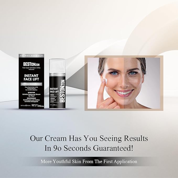 Under Eye Bags and Wrinkles - Instant Face Lift Cream,Remove Dark Circles, Bags Under Eyes, Fine Lines, Wrinkles and Neck Lines,Firming Delicate Skin-Black