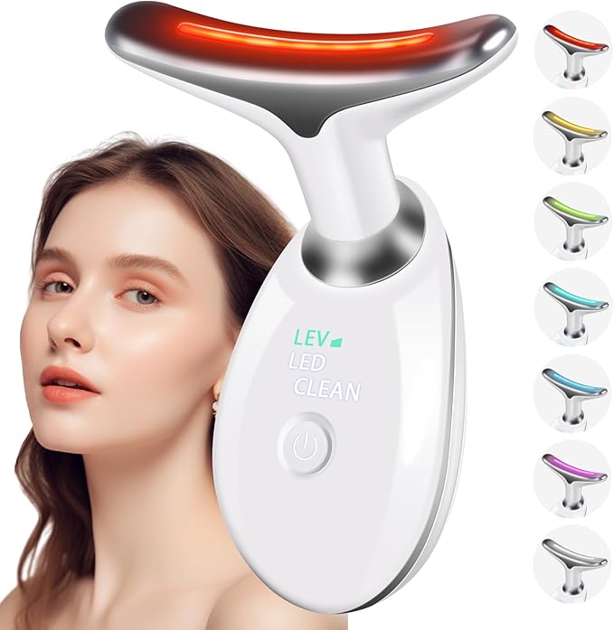 3 in 1 Face 𝖲cuIpting Tool, 7 Color Mode, Facial Massager for Face and Neck, at-Home Facial Beauty De𝗏ice for Skin Care, Face 𝖲cuIpting Wand