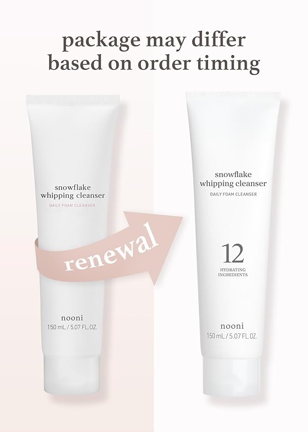 I DEW CARE Korean Skin Care Set Trio - Vitamin To Glow Pack + NOONI Korean Facial Clenaser - Snowflake Whipping Cleanser 5.07 Fl Oz Bundle