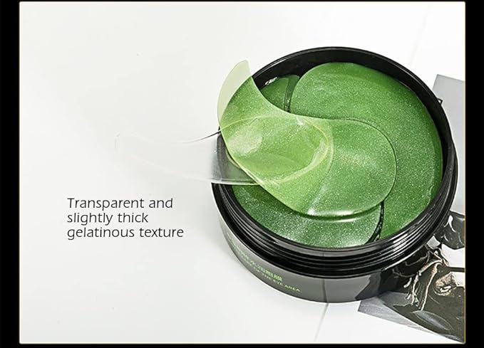 Senana MarinaUnder Eye Masks, Eye Lines And Moisturizing Eye Patches, Moisturizing, Nourishing, Improving Eye Bags, Dark Eye Circles, Under Eye Gel Pads with Collagen Hyaluronic Acid (60 Pieces) (Deep Seaweed Collagen)