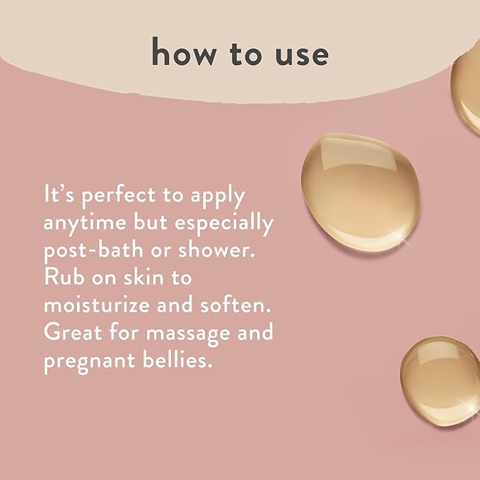 The Honest Company Honest Mama Hydrating and Soothing Glow On Body + Belly Oil | Plant Based, Hypoallergenic, Fragrance Free | 4.2 fl oz