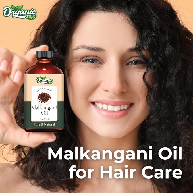 Malkangni Seed (Celastrus paniculatus) Oil | Pure & Natural Carrier Oil for Massage, Skin Care, Hair Care- 30ml/1.01fl oz