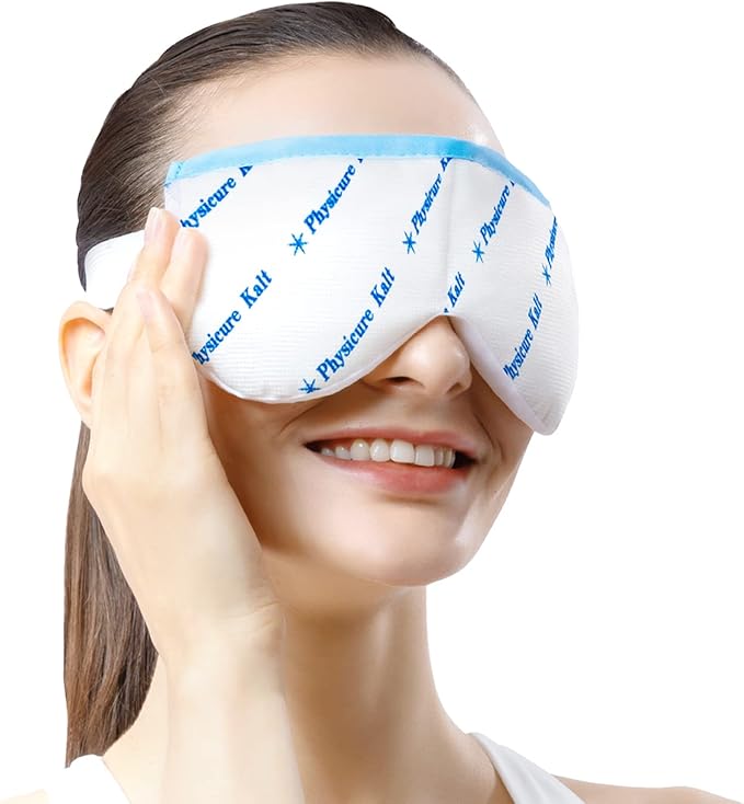 Heated Eye Mask | Moist Heat Compress Relief for Dry, Pink Eyes | Microwave Activated Therapy