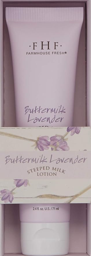 FarmHouse Fresh Buttermilk Lavender Steeped Milk Lotion for Hands, Lavender Cookie, 2 fl. oz.