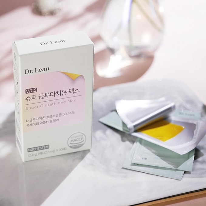 Dr Lean Super Glutathione Max Orally Disintegranting, Edible Film Type for Skin - Fast Absorption, Vitamin, Naiacin, Hyaluronic Acid High Content, High Purity (1 Box x 30 Sheets)