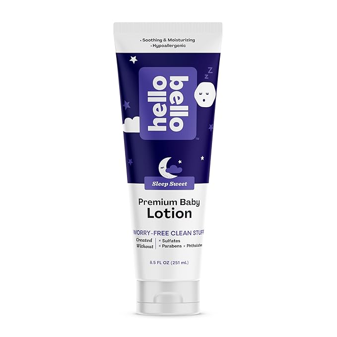 Hello Bello Premium Baby Lotion I Vegan and Cruelty Free Moisturizing, Non-Greasy Lotion for Babies and Kids I Sleep Sweet Scent I 8.5 FL Oz (Pack of 1)