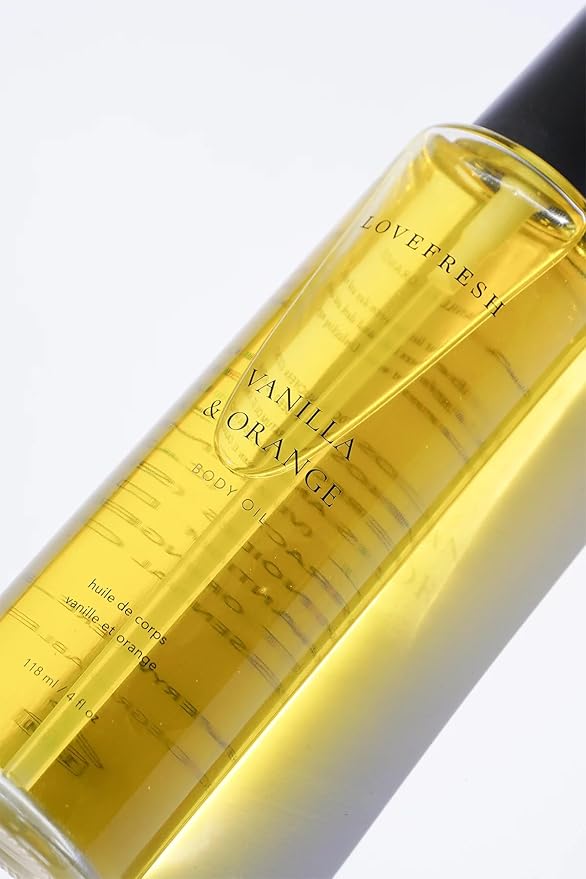 Vanilla + Orange Body Oil | Handmade, All-Natural, Non-Toxic, Clean Beauty (4 fl oz | 118 ml)