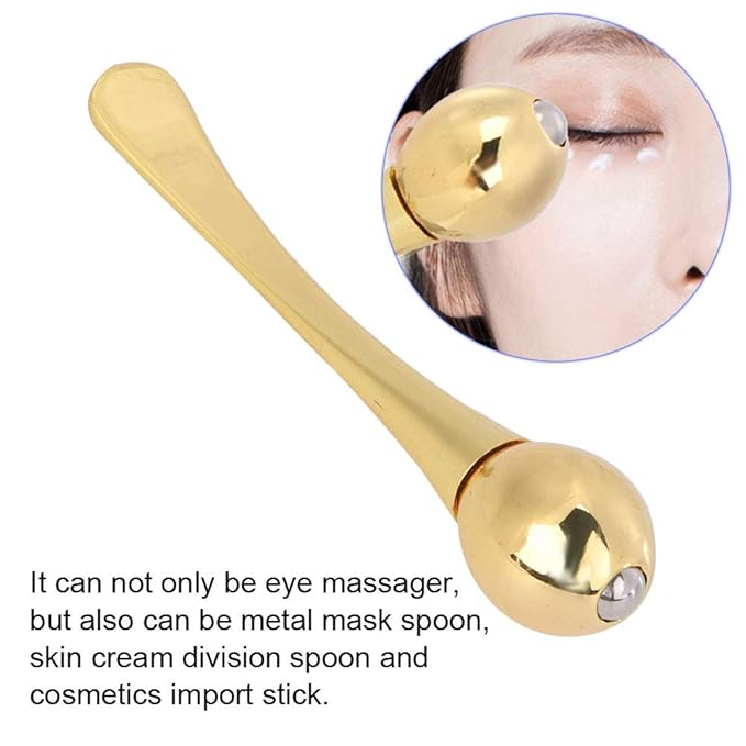 Eye Cream Massage Sticks, Zinc Alloy Eye Cream Applicator Eye Anti Wrinkle Eye Fatigue Relief Massage Stick for Facial-Treatments-and-Masks Cream Scoop DIY Cosmetic Tool