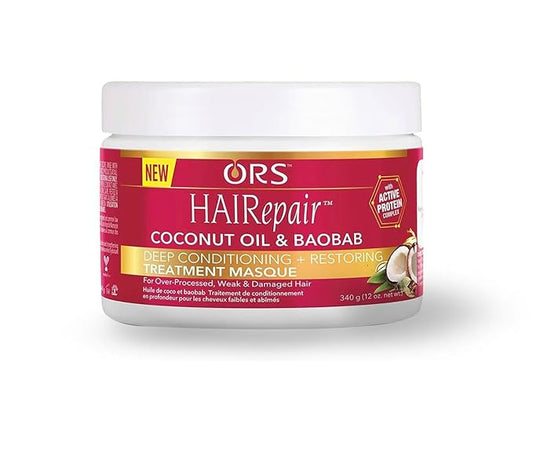 ORS HAIRepair Coconut Oil% Baobab Deep Conditioning and Restoring Treatment Masque 12.0 Ounces