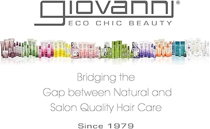 GIOVANNI ECO CHIC Frizz Be Gone - Super Smoothing Anti-Frizz Hair Serum, Adds Shine, Seals in Color, Infused with Natural Botanical Ingredients, Salon Quality, No Parabens - 2.75 oz (1 Pack)
