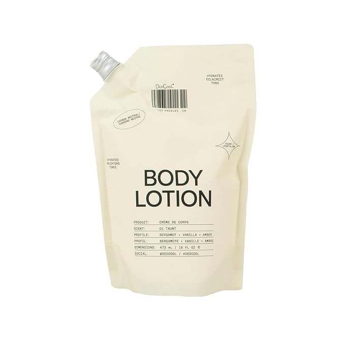DedCool Taunt Body Lotion Refill – Lightweight, Deeply Hydrating Formula with Ceramides, Snow Mushroom, and Meadowfoam Oil | Non-Toxic, Vegan, Carbon-Neutral
