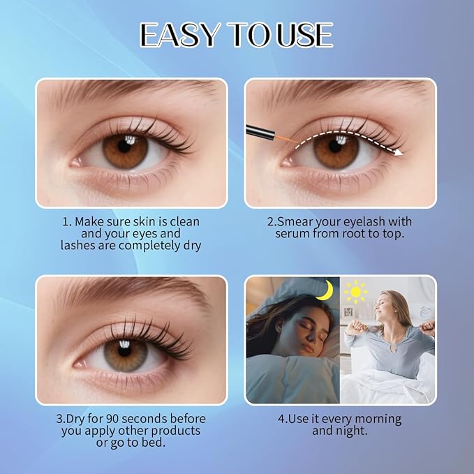lash Growth Serum,Eyelash Enhancer for Longer, Fuller, and Thicker Lashs