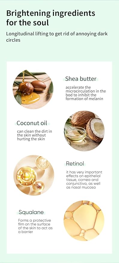 2 Pcs Retinol Eye Cream Stick，Moisturizing Eye Cream Stick for Fine Lines, Wrinkles, Dark Circles and Puffy Eyes，Eye Treatment Cream，0.21 FL OZ Each