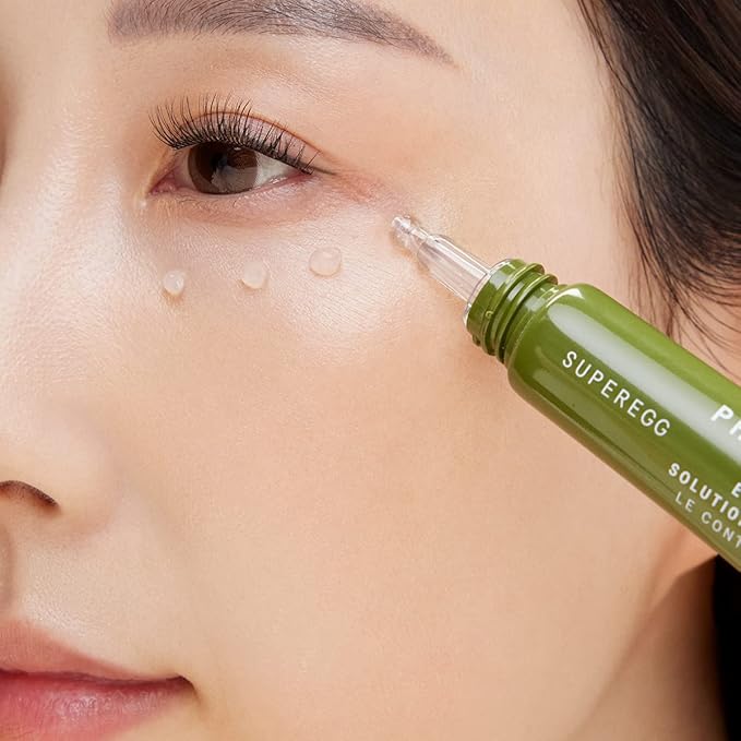 SUPEREGG Phyto Bounce Eye Contour Solution: For vibrancy and restoration. Concentrated solution cream with Tremella Mushroom and Peptides. 15ML / 0.5 FL OZ