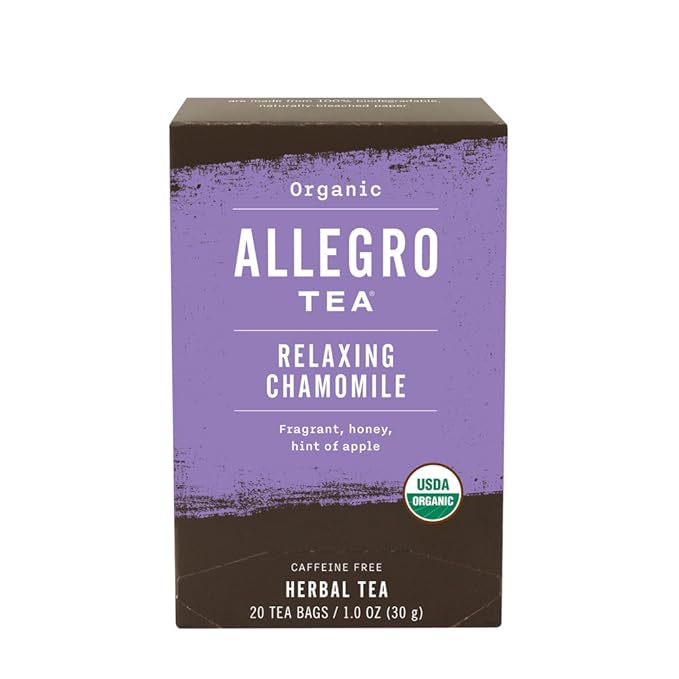 Allegro Tea, Organic Relaxing Chamomile Tea Bags, 20 ct