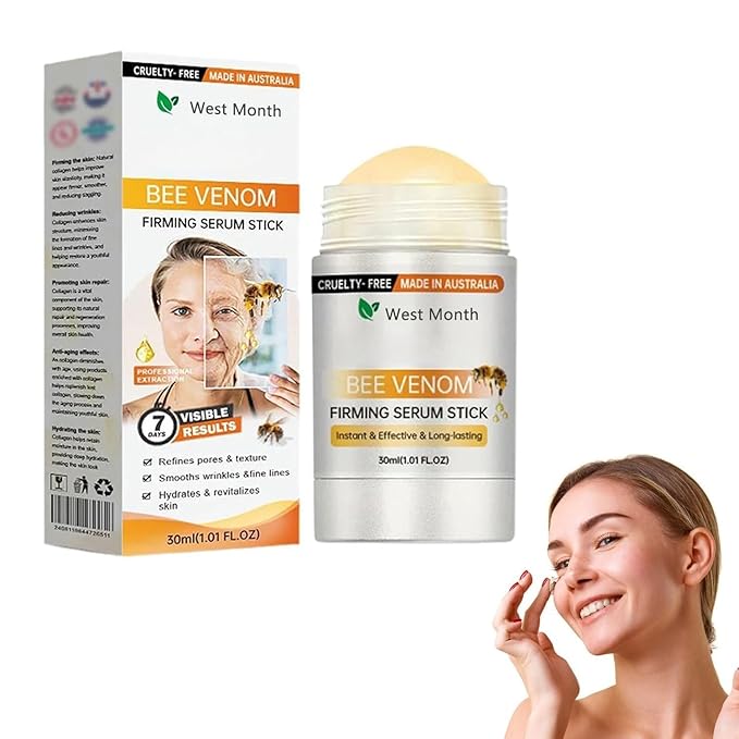 Bee Venom Firming Serum Stick, Advanced Firming & Wrinkle-Reducing Cream, Restore Skin Elasticity, Moisturizing, Lifts, Plumps, Natural Serum for All Skin Types (1PCS)-A