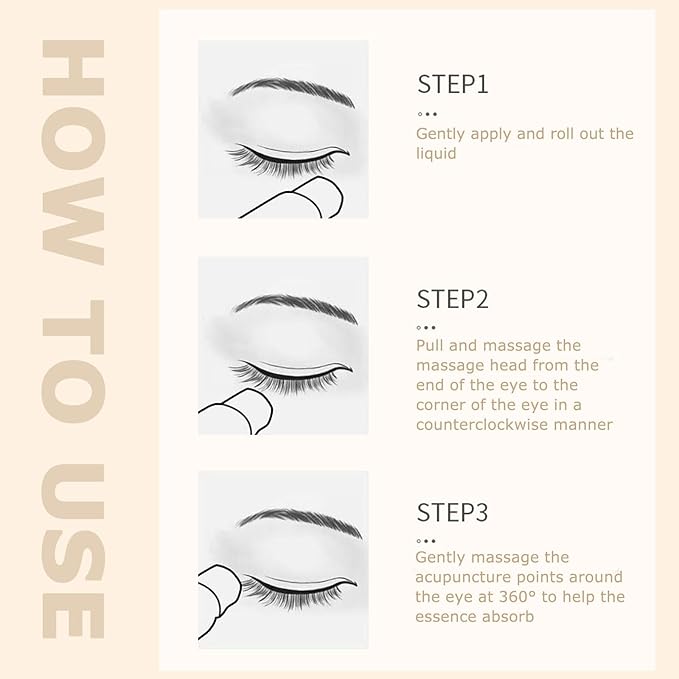 Dinkiss Lutein Eye Essence Oil - Lutein Eye Essence Oil, Lutein Eyes Vc Cream to Improve Eyes Bags Dark Circles (2pcs, 8ml/pcs)