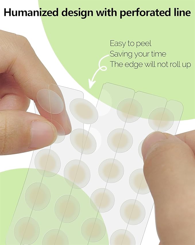 Beviliu Pimple Patches for Face 132 Counts, 2 Sizes Thinner Edge Hydrocolloid Acne Patches, Invisible Zit Patches for Face, Facial Skin Care Products Beauty