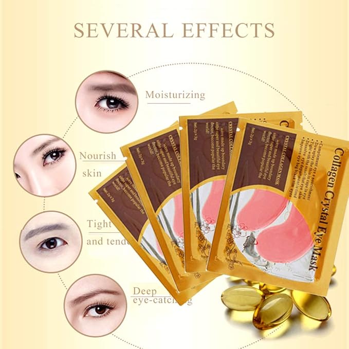 Under Eye Patches, 30PCS Pink Eye Mask, Eye Gel Pads With Collagen Treatment for Reducing Dark Circles, Lighten Wrinkles Anti-Aging Moisturizing, Fine Lines Eye Bags Puffiness Women Men