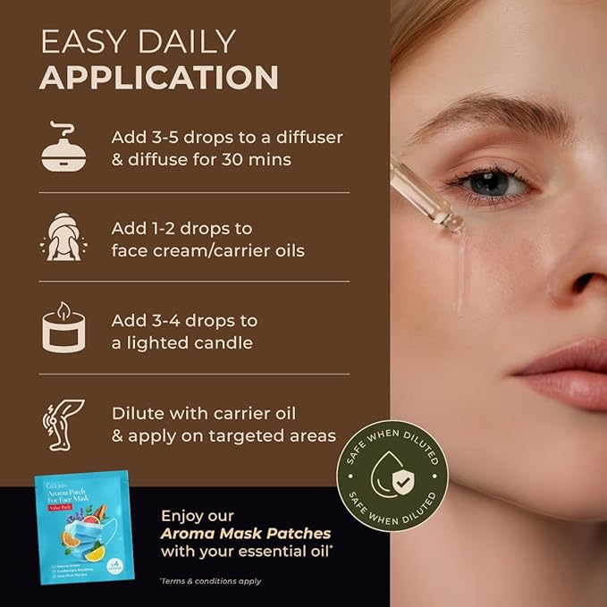 Gya Labs Frankincense Essential Oil for Face - 0.34 Fl Oz - 100% Pure Natural Frankincense Oil for Skin, Body Massages & Candle Making - Premium Grade for Wellness & Comfort - Woody & Calming Scent