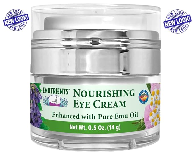 Montana Emu Ranch - Nourishing Eye Cream 0.5 Ounce - Enhanced with Pure Emu Oil