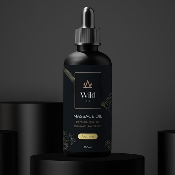 Luxurious Massage Oil Mineral, Grape Seed, Jojoba & Lavender Skin Moisturization Hair Nourishment Hydration, Elasticity, Vegan & Natural (100ml, Jasemine)