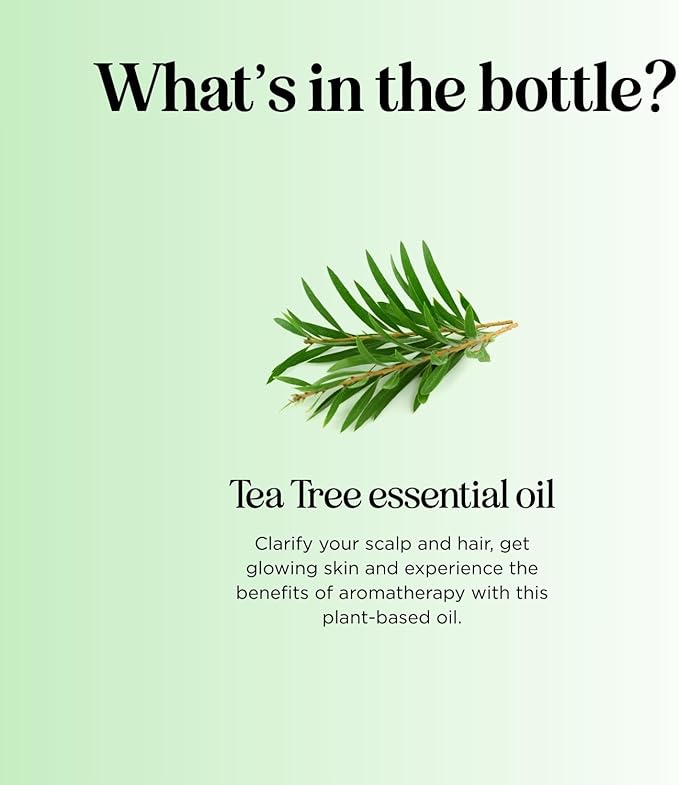 Pure Tea Tree Oil for Skin - 100% Pure Tea Tree Essential Oil for Scalp Care Aromatherapy and Natural Cleaning Solution - Super Potent AAA Non GMO Australian Tea Tree Oil for Hair Skin and Nails