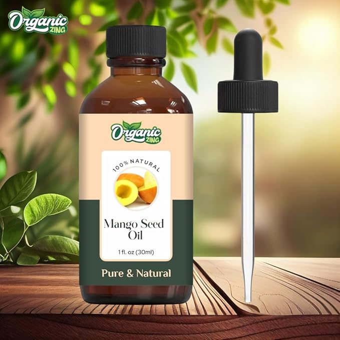 Mango Seed (Mangifera Indica) Oil | Pure & Natural Carrier Oil for Skincare, Hair Care & Massage-30ml/1.01fl oz