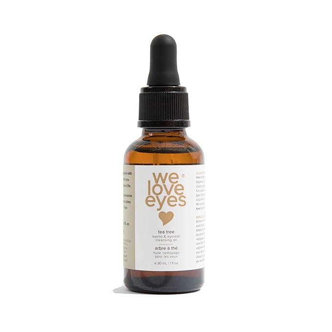 We Love Eyes - Natural Eyelid Cleansing Oil with Tea Tree - Allergen Removal - Preservative-Free - Australian Tea Tree Oil - 30ml