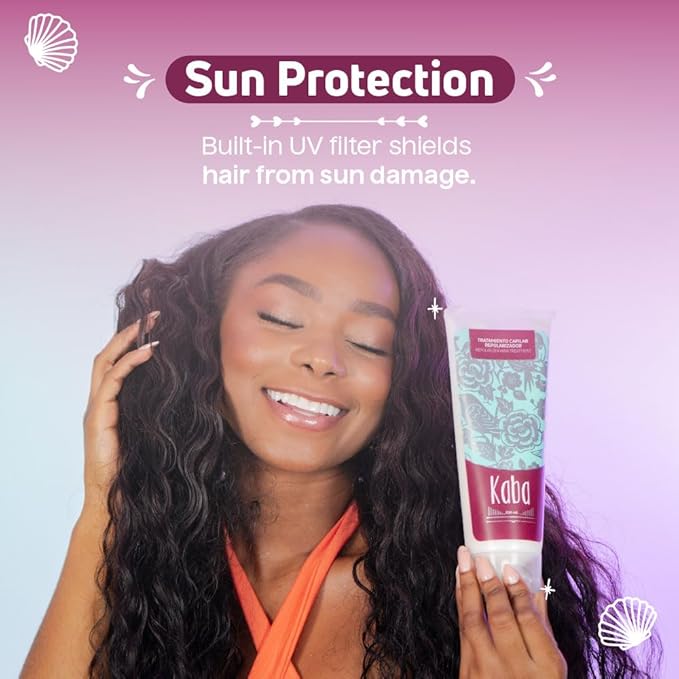 Kaba Hair Treatment Mask for Dry Damaged Hair, Made With Natural Extracts, Promotes Growth, Deep Conditioning, Restores Vitality & Control Frizz, 30 Oz