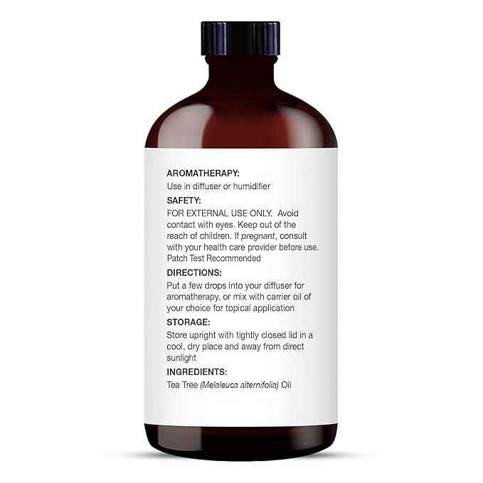 MAJESTIC PURE Tea Tree Essential Oil | 100% Pure and Natural Oil | Premium Grade Essential Oils for Hair Care, Home Diffusers, Skin, Aromatherapy, Massage and Humidifiers | 4 Fl Oz (Pack of 2)