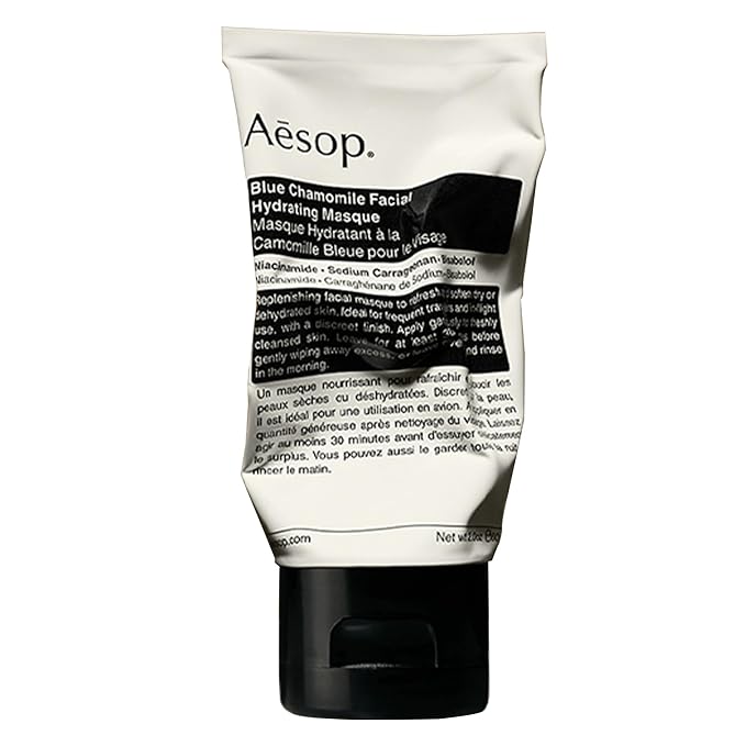 Aesop Blue Chamomile Facial Hydrating Mask for Dehydrated Skin | Refresh, Replenish, Soften | 2oz / 60mL