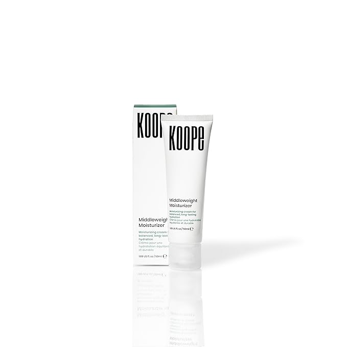Koope Middleweight Face Cream, Moisturizer For All Skin Types, Balanced Hydration with Hyaluronic Acid, Baobab Oil, Anti-Pollution Shield, Free of Parabens, Sulphates & Fragrances, Vegan, 1.69 FL OZ