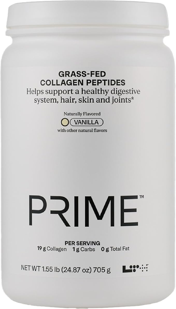 LTH Prime Collagen Peptides - Premium Collagen Powder for Digestive Health - Supports Healthy Joints, Hair, Nails & Skin - Hydrolyzed Collagen from Grass-Fed Cows - Vanilla - 30 Servings