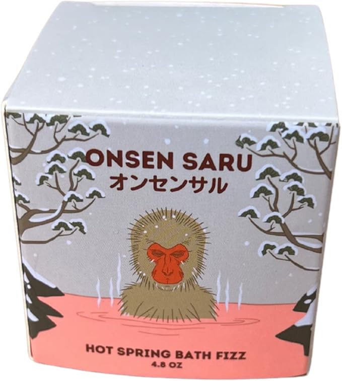Himalayan Pink Salt Magnesium Onsen Bath Fizz Cube - 4.8oz - Handcrafted in Small Batches